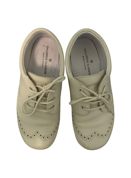 A Beige Dress Shoes from Childrens Classics in size 6T for neutral. (Front View)