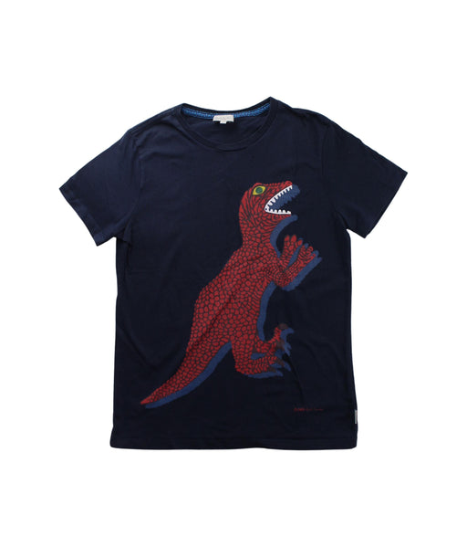 A Blue Short Sleeve T Shirts from Paul Smith in size 10Y for boy. (Front View)