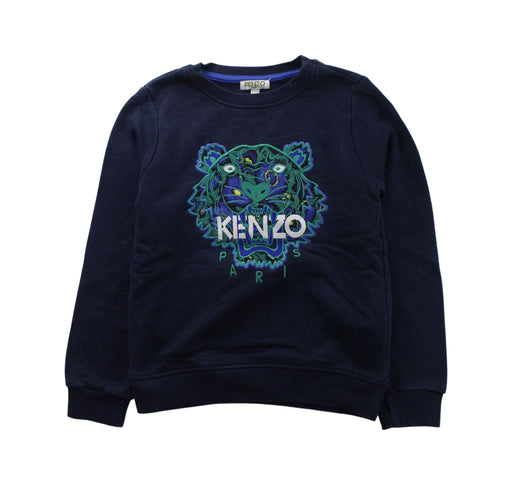 A Blue Crewneck Sweatshirts from Kenzo in size 8Y for boy. (Front View)