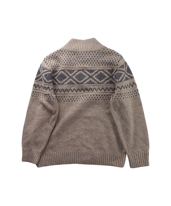 A Brown Knit Sweaters from Chickeeduck in size 5T for boy. (Back View)