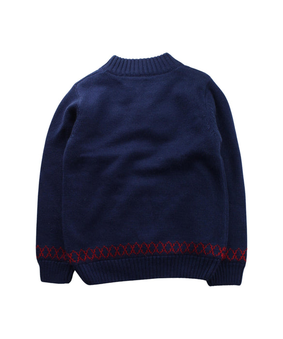 A Blue Knit Sweaters from La Compagnie des Petits in size 8Y for boy. (Back View)