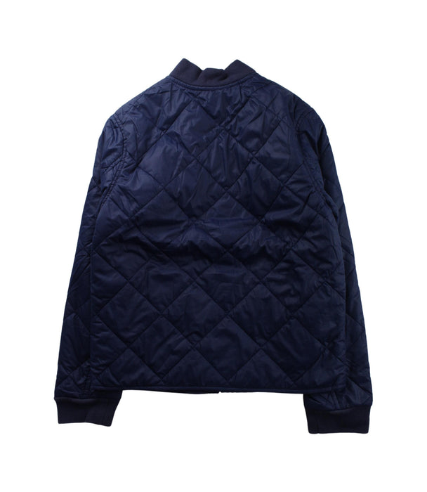 A Blue Puffer/Quilted Jackets from Polo Ralph Lauren in size 8Y for boy. (Back View)