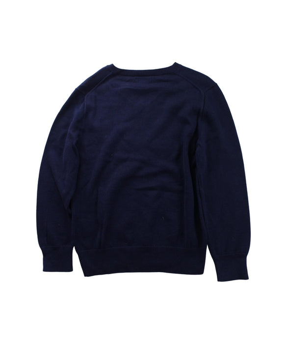 A Blue Knit Sweaters from Polo Ralph Lauren in size 7Y for boy. (Back View)