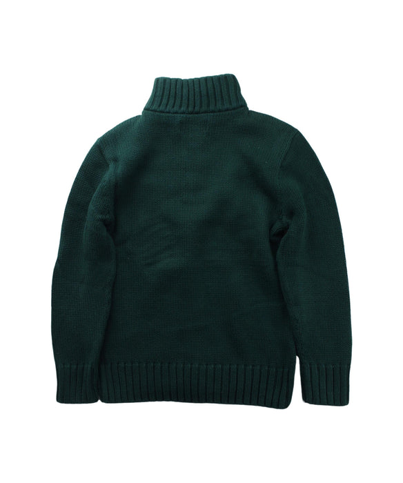 A Green Knit Sweaters from Polo Ralph Lauren in size 5T for boy. (Back View)