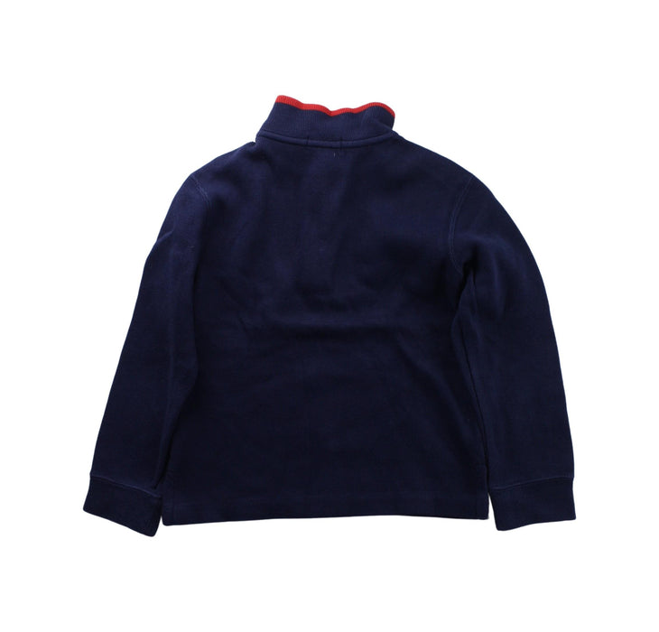 A Blue Zippered Sweatshirts from Polo Ralph Lauren in size 5T for boy. (Back View)