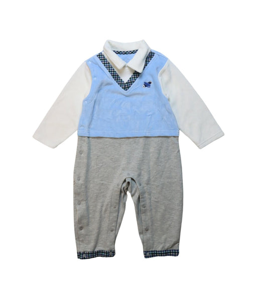 A Multicolour Long Sleeve Jumpsuits from Chickeeduck in size 12-18M for boy. (Front View)