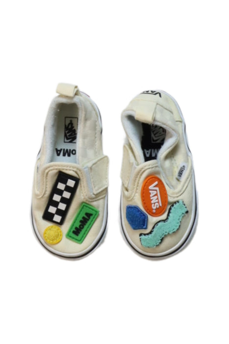 A Multicolour Slip Ons from Vans in size 12-18M for boy. (Back View)