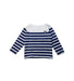 A White Long Sleeve Tops from Petit Bateau in size 4T for boy. (Front View)