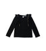 A Black Long Sleeve Tops from Janie & Jack in size 2T for girl. (Front View)