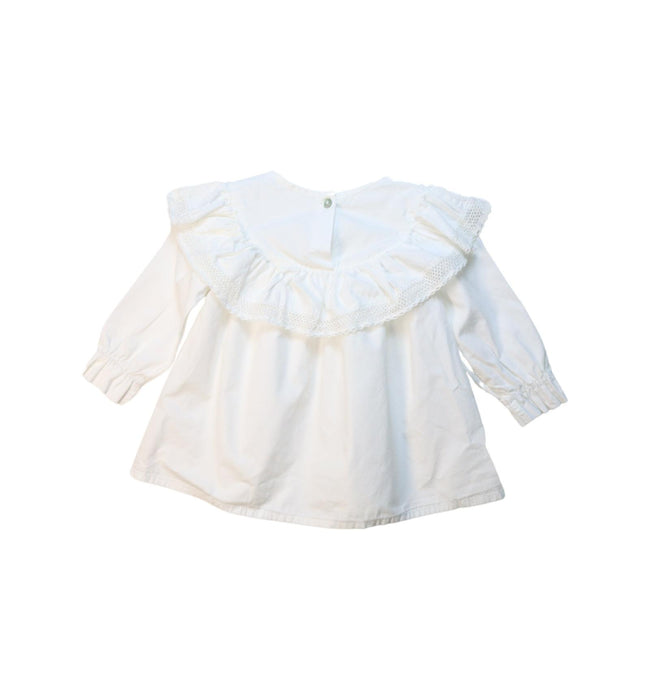 A White Long Sleeve Tops from Phi Clothing in size 3T for girl. (Back View)