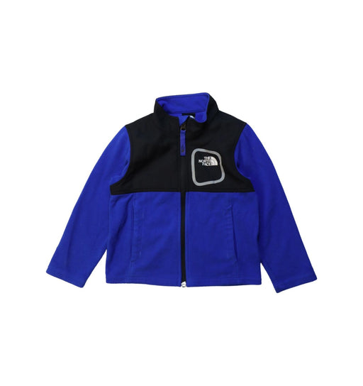 A Blue Lightweight Jackets from The North Face in size 3T for boy. (Front View)