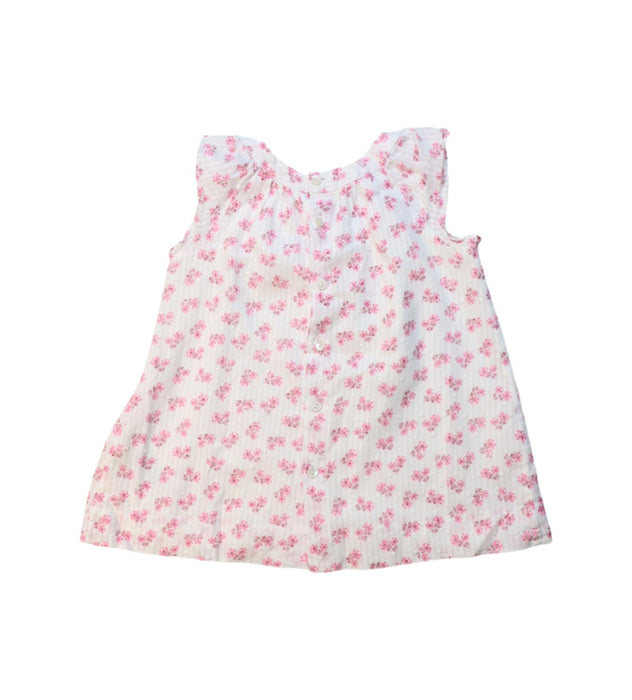 A Pink Sleeveless Tops from Bonpoint in size 6-12M for girl. (Back View)