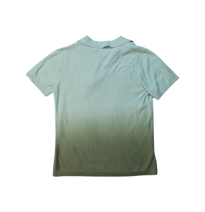 A Teal Short Sleeve Polos from Bonpoint in size 6T for boy. (Back View)