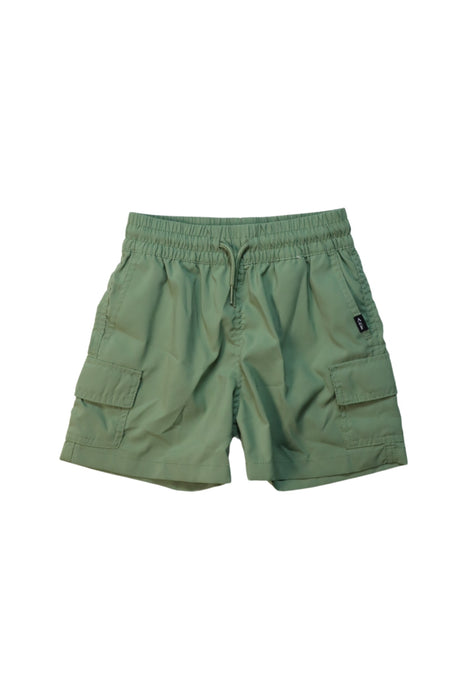 A Green Shorts from Abercrombie & Fitch in size 5T for boy. (Front View)