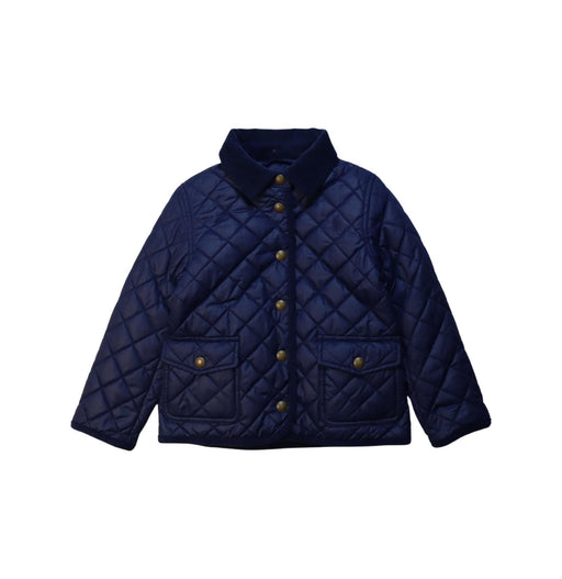 A Navy Puffer/Quilted Jackets from Polo Ralph Lauren in size 4T for boy. (Front View)
