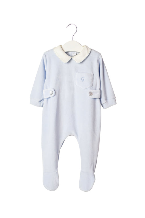 A Blue Jumpsuits from Gusella in size 3-6M for boy. (Front View)