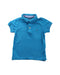 A Blue Short Sleeve Polos from Tommy Hilfiger in size 12-18M for girl. (Front View)