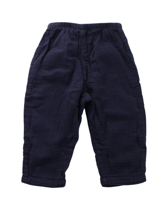 A Blue Sweatpants from Petit Bateau in size 12-18M for boy. (Back View)