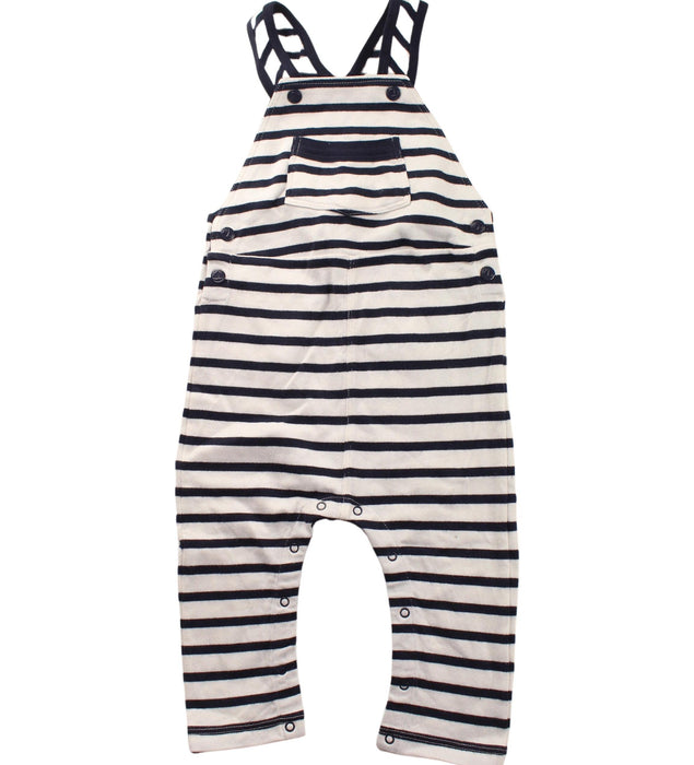 A Blue Long Overalls from Petit Bateau in size 18-24M for boy. (Front View)