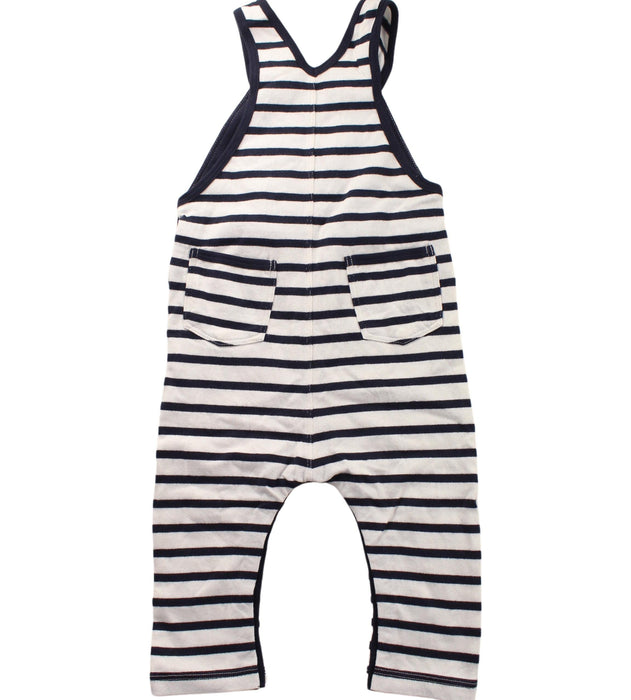 A Blue Long Overalls from Petit Bateau in size 18-24M for boy. (Back View)