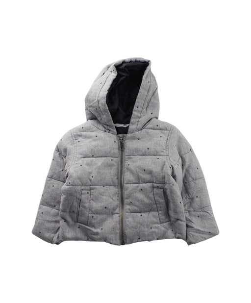 A Grey Puffer/Quilted Jackets from Country Road in size 12-18M for girl. (Front View)