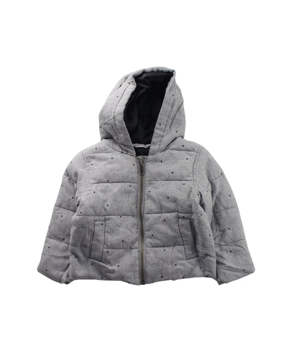 A Grey Puffer/Quilted Jackets from Country Road in size 12-18M for girl. (Front View)
