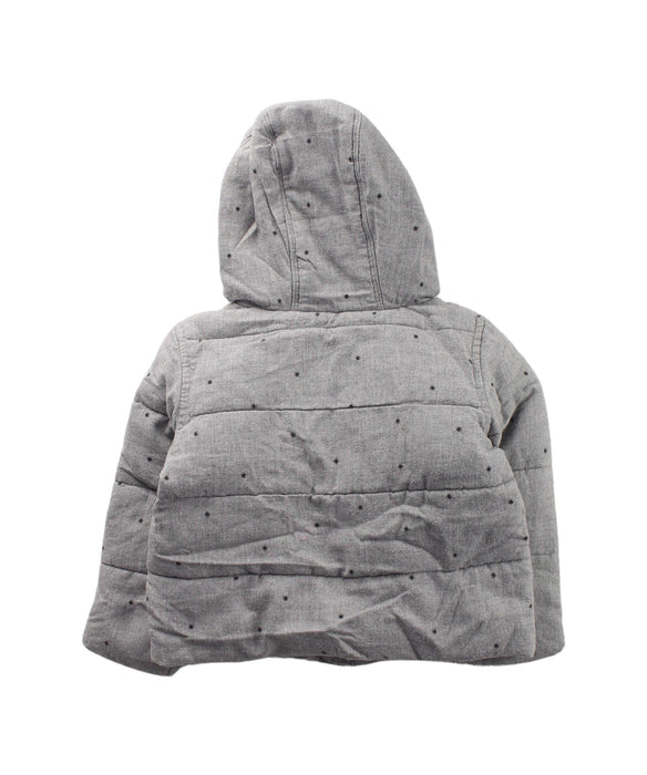 A Grey Puffer/Quilted Jackets from Country Road in size 12-18M for girl. (Back View)
