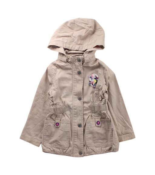 A Beige Lightweight Jackets from DPAM in size 3T for girl. (Front View)