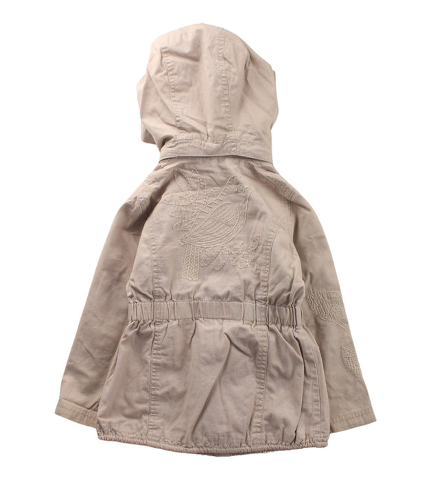 A Beige Lightweight Jackets from DPAM in size 3T for girl. (Back View)