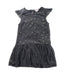 A Grey Short Sleeve Dresses from Seed in size 5T for girl. (Front View)