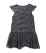 A Grey Short Sleeve Dresses from Seed in size 5T for girl. (Back View)