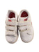 A White Sneakers from Adidas in size 3T for girl. (Back View)