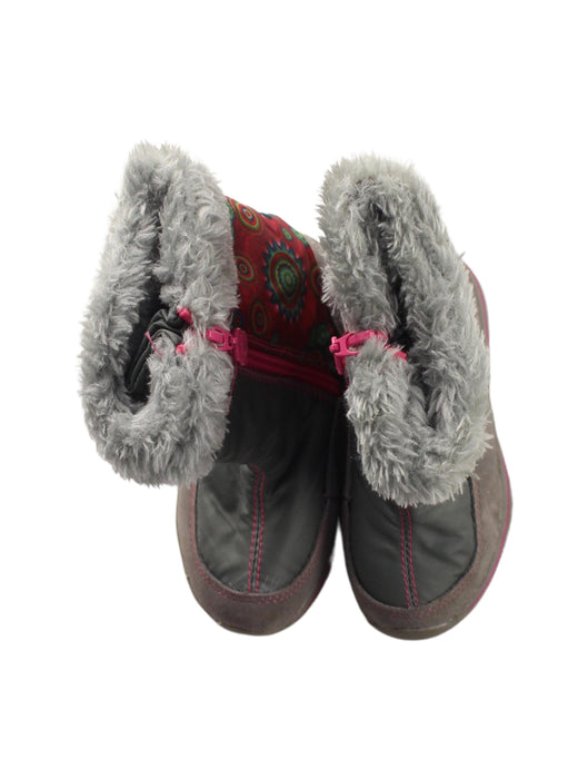 A Grey Winter Boots from Desigual in size 3T for girl. (Back View)