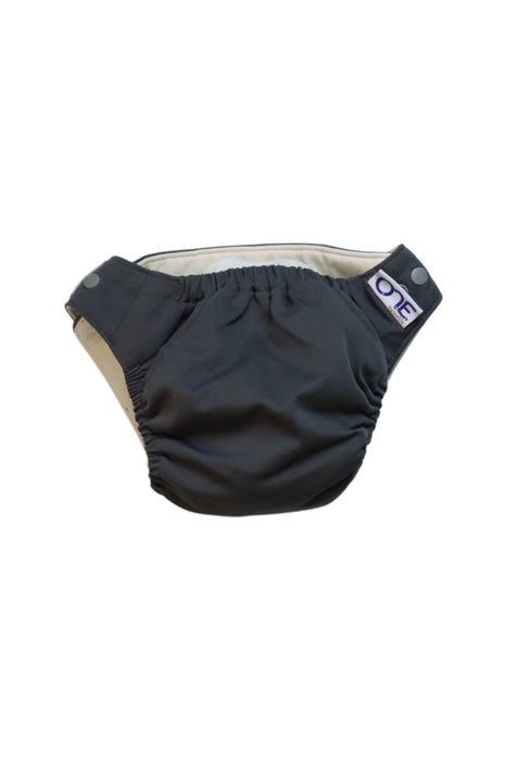 A Black Cloth Diapers from GroVia in size O/S for neutral. (Front View)