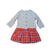 A Multicolour Long Sleeve Dresses from Burberry in size 2T for girl. (Back View)