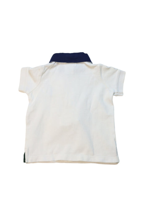 A White Short Sleeve Polos from Ralph Lauren in size 3-6M for boy. (Back View)