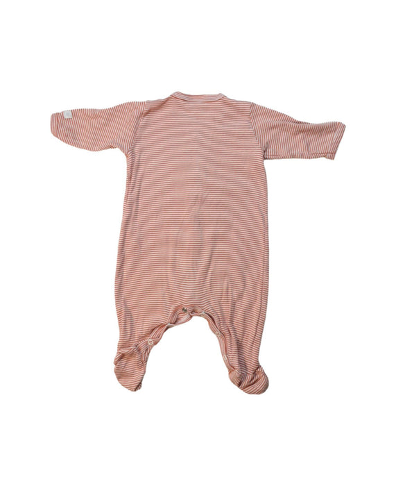 A Orange Onesies from Petit Bateau in size 0-3M for neutral. (Back View)