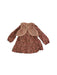 A Pink Long Sleeve Dresses from Chickeeduck in size 12-18M for girl. (Front View)