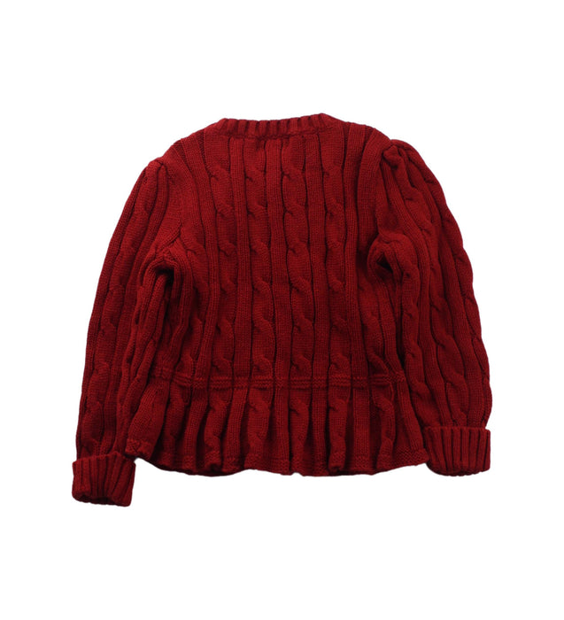 A Red Cardigans from Ralph Lauren in size 12-18M for girl. (Back View)