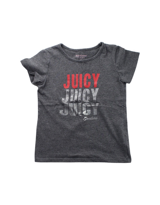 A Grey Short Sleeve T Shirts from Juicy Couture in size 3T for girl. (Front View)