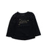 A Black Long Sleeve T Shirts from Calvin Klein in size 2T for girl. (Front View)