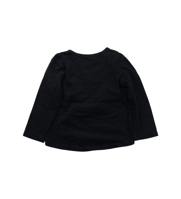 A Black Long Sleeve T Shirts from Calvin Klein in size 2T for girl. (Back View)