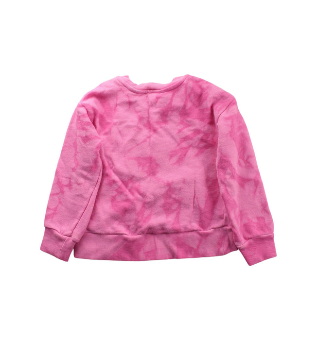 A Pink Crewneck Sweatshirts from Calvin Klein in size 4T for girl. (Back View)