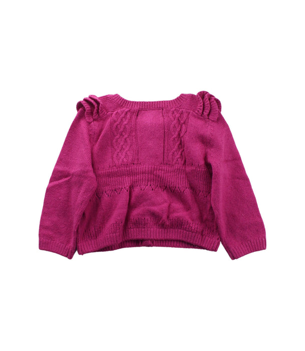 A Pink Cardigans from Tommy Hilfiger in size 6-12M for girl. (Back View)