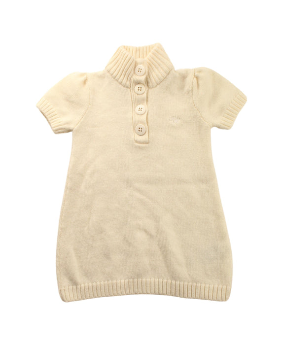 A Ivory Sweater Dresses from Tommy Hilfiger in size 12-18M for girl. (Front View)