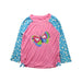 A Blue Rash Guards from Hatley in size 3T for girl. (Front View)