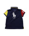 A Blue Short Sleeve Polos from Polo Ralph Lauren in size 4T for boy. (Back View)