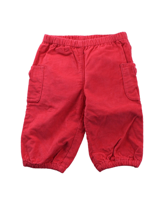 A Red Casual Pants from Petit Bateau in size 3-6M for boy. (Front View)