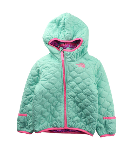 A Green Puffer/Quilted Jackets from The North Face in size 18-24M for girl. (Front View)