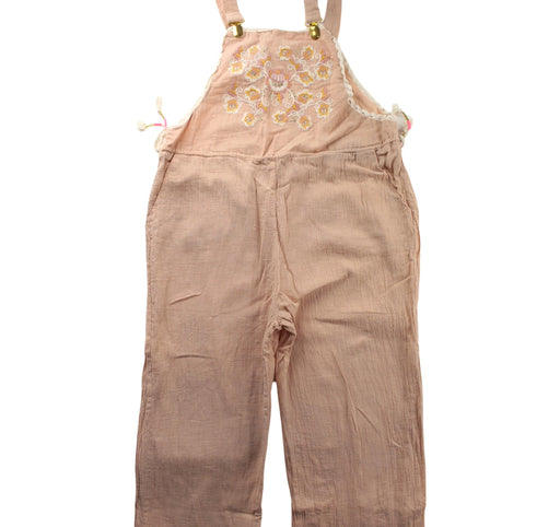 A Beige Long Overalls from Louise Misha in size 10Y for girl. (Front View)